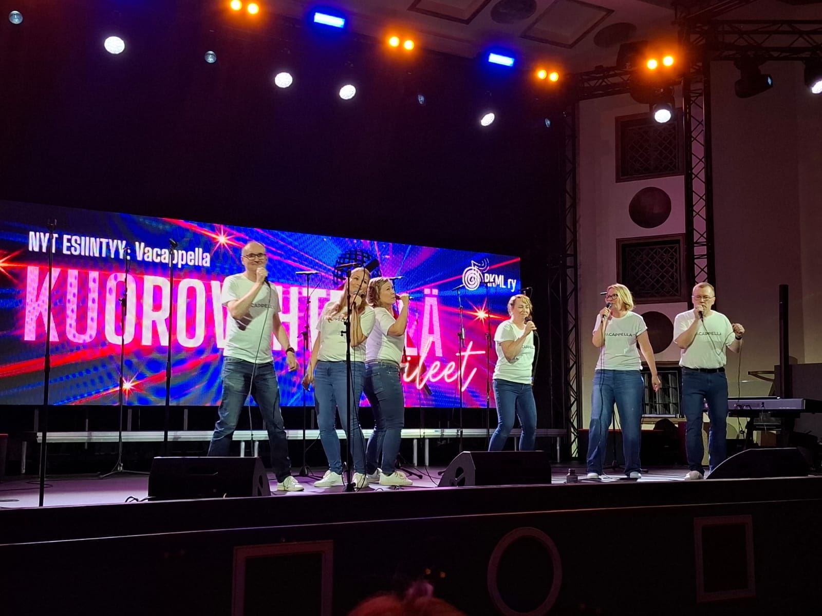 Vacappella Apollo Live Clubin lavalla syyskuussa 2025